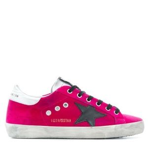 Golden Goose Superstar Sneakers- pink velvet